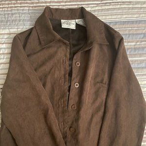 Brown suede jacket